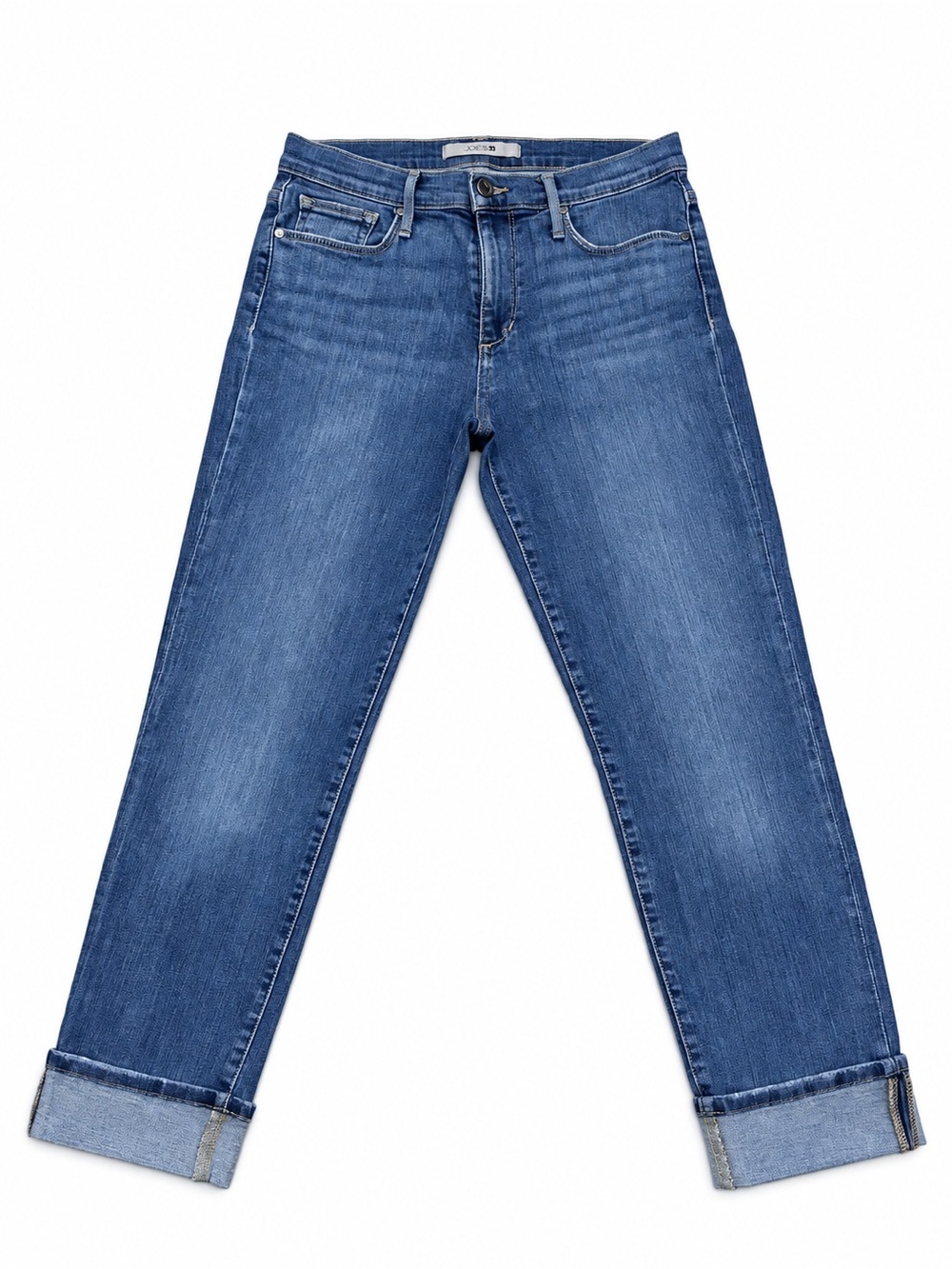 Joe’s Jeans Straight Crop Cuffed Stretch Denim Jeans Women’s 27 27x26.5 LNWT